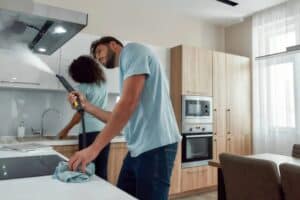 Clean stove hood